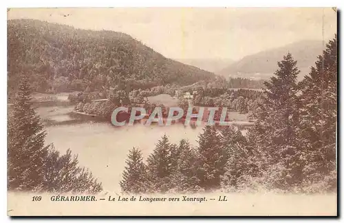 Cartes postales Gerardmer Le lac de Longemer vers Xonrupt