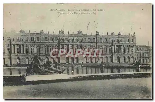 Cartes postales Versailles Terrasse du Chateau cote Jardin