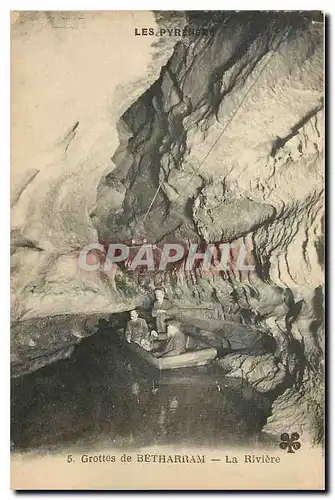 Cartes postales Les Pyrenees Grottes de Betharram La Riviere