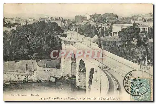 Ansichtskarte AK Marseille La Corniche Le Pont de la Fausse Monnaie