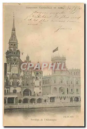 Cartes postales Exposition universelle Paris 1900 Pavillon de l'Allemagne