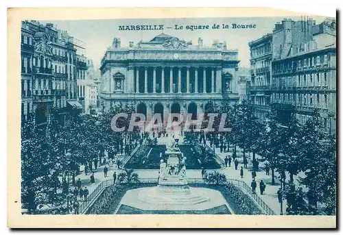 Ansichtskarte AK Marseille Le square de la Bourse