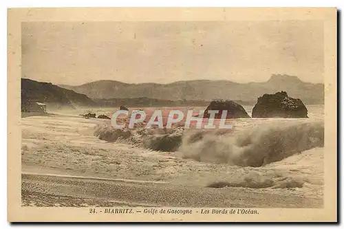 Cartes postales Biarritz Golfe de Gascogne Les Bords de l'Ocean