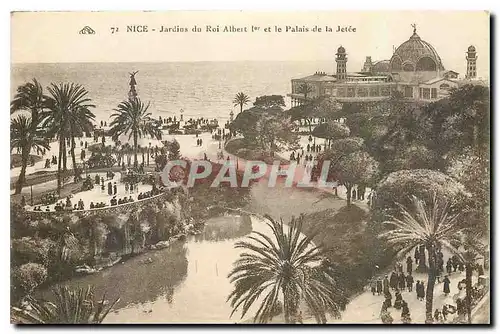 Ansichtskarte AK Nice Jardins du Roi Albert I et le Palais de la Jetee