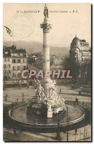 Cartes postales Marseille Fontaine Cantini