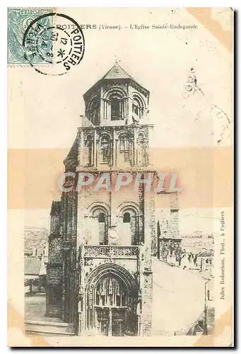 Cartes postales Poitiers Vienne l'Eglise Sainte Radegonde