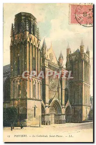 Cartes postales Poitiers La Cathedrale Saint Pierre