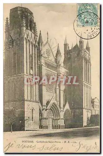 Cartes postales Poitiers Cathedrale Saint Pierre