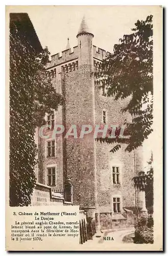 Cartes postales Chateau de Morthemer Vienne Le Donjon