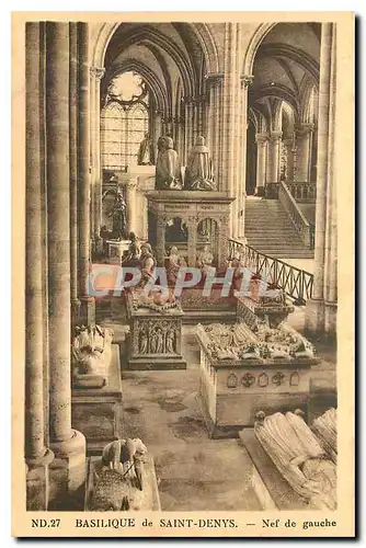 Cartes postales Basilique de Saint Denys Nef de gauche