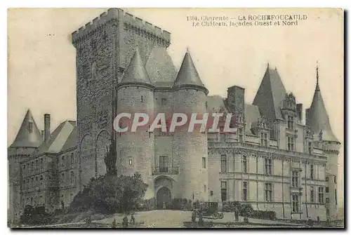Cartes postales Charente La Roche Foucauld Le Chateau facades Ouest et Nord