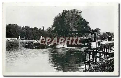 Ansichtskarte AK Pontoise Le Barrage et les Perthuis