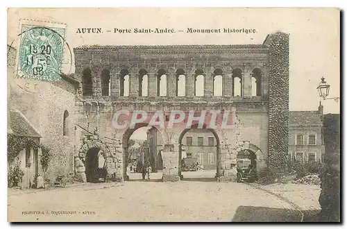 Cartes postales Autun Porte Saint Andre Monument historique