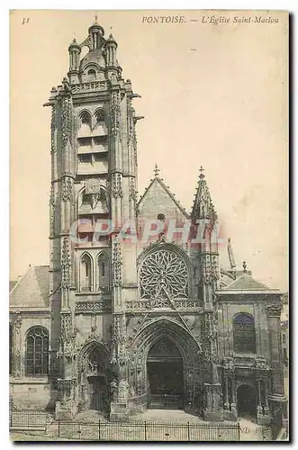 Ansichtskarte AK Pontoise l'Eglise Saint Maclou