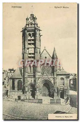 Cartes postales Pontoise Eglise St Maclou