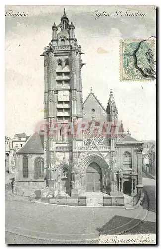 Cartes postales Pontoise Eglise St Maclou