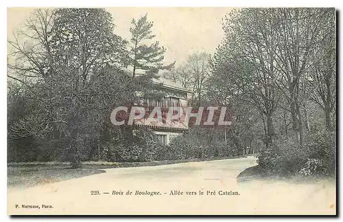 Cartes postales Bois de Boulogne Allee vers le Pre Catelan