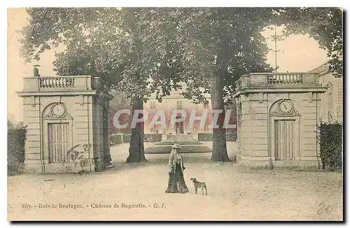 Cartes postales Bois de Boulogne Chateau de Bagatelle