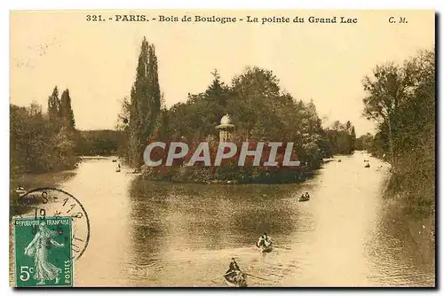 Ansichtskarte AK Paris Bois de Boulogne La Pointe du Grand Lac