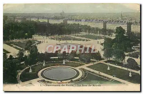 Cartes postales Panorama de Paris La Rue de Rivoli