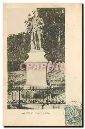 Ansichtskarte AK Montbard Statue de Buffon