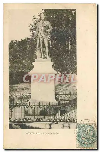 Cartes postales Montbard Statue de Buffon