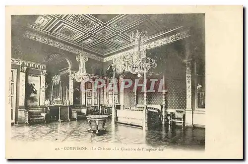 Cartes postales Compiegne Le Chateau La Chambre de l'Imperatrice