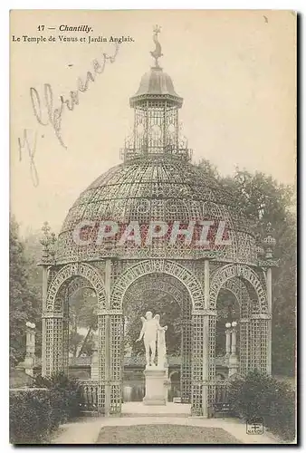 Cartes postales Chantilly Le Temple de Venus et Jardin Anglais