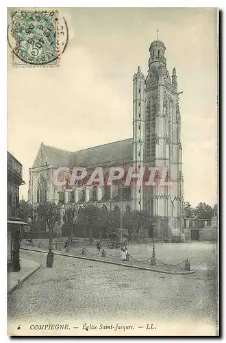 Ansichtskarte AK Compiegne Eglise Saint Jacques