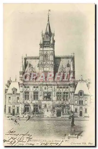 Cartes postales Compiegne l'Hotel de Ville