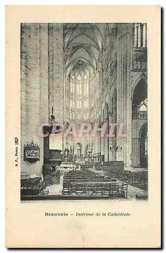 Cartes postales Beauvais Interieur de la Cathedrale