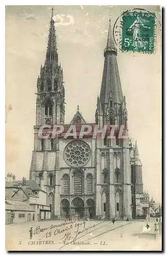 Cartes postales Chartres La Cathedrale