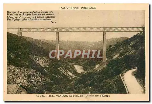 Ansichtskarte AK l'Auvergne Poetique Viaduc des Fades Le plus haut d'Europe