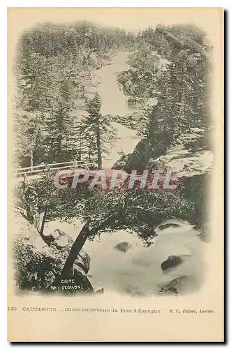 Cartes postales Cauterets Chute superieure du Pont d'Espagne