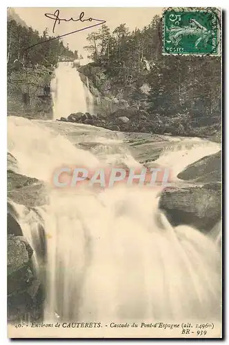 Ansichtskarte AK Environs de Cauterets Cascade du Pont d'Espagne