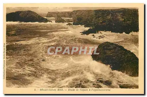 Ansichtskarte AK Belle ile en Mer Etude de Vagues a l'Apothicairerie