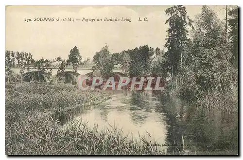 Cartes postales Soupes S et M Paysage des Bords du Loing