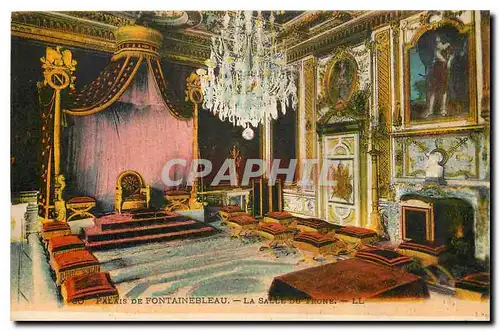 Cartes postales Palais de Fontainebleau La Salle du Trone