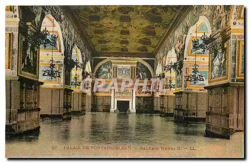 Cartes postales Palais de Fontainebleau Galerie Henri II