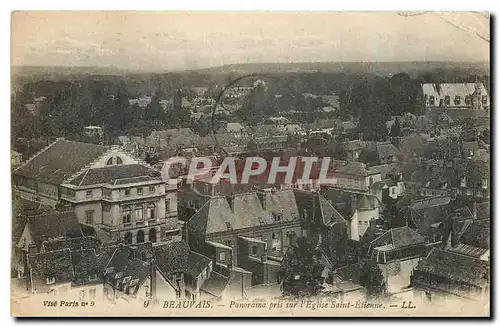 Cartes postales Beauvais Panorama pris dur l'Eglise Saint Etienne