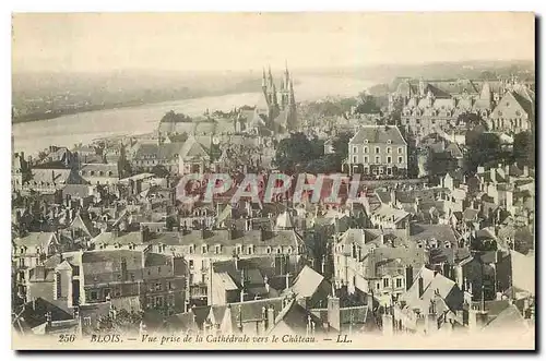 Cartes postales Blois Vue prise de la Cathedrale vers le Chateau