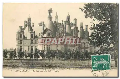 Cartes postales Chambord Le Chateau cote Est