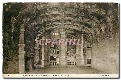 Cartes postales Chateau de Chambord La Salle des Gardes