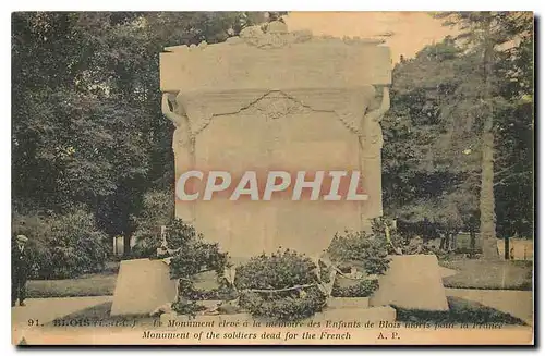 Ansichtskarte AK Blois L et I Le Monument eleve a la menoire des Enfants de Blois