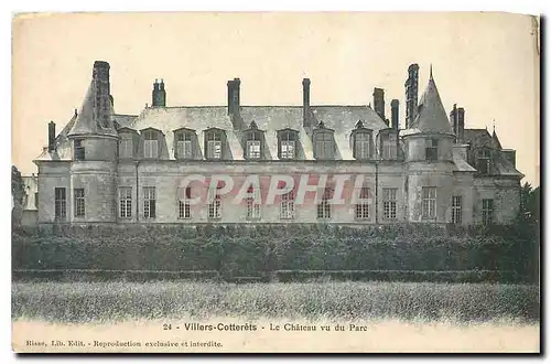 Cartes postales Villers Cotterets Le Chateau vu du Parc