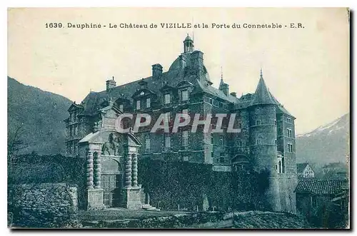 Cartes postales Dauphine Le Chateau de Vizille et la Porte du Connetable