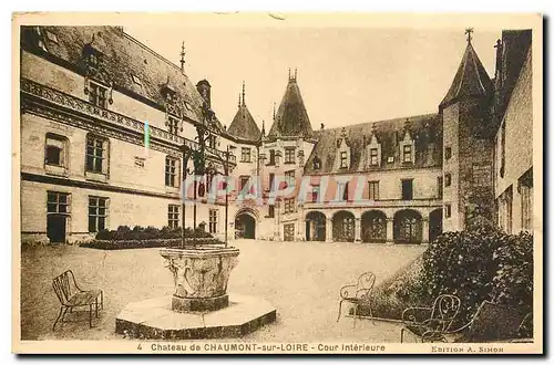 Cartes postales Chateau de Chaumont sur Loire Cour Interieure
