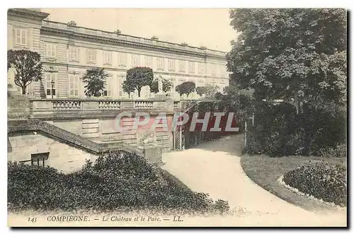 Ansichtskarte AK Compiegne Le Chateau et le Parc