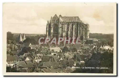 Cartes postales Beauvais La Cathedrale Vue generale