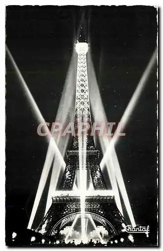 Ansichtskarte AK Paris La Tour Eiffel Illuminee